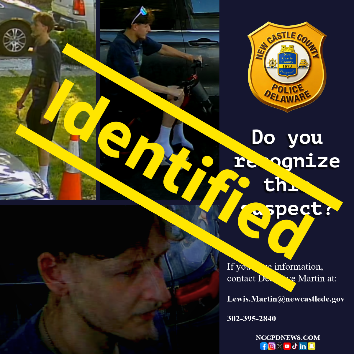 CAN YOU HELP IDENTIFY THIS BURGLARY SUSPECT? – New Castle County Police ...